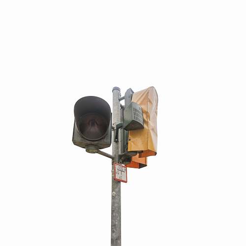 traffic light gray metal traffic light turned-off during daytime urban